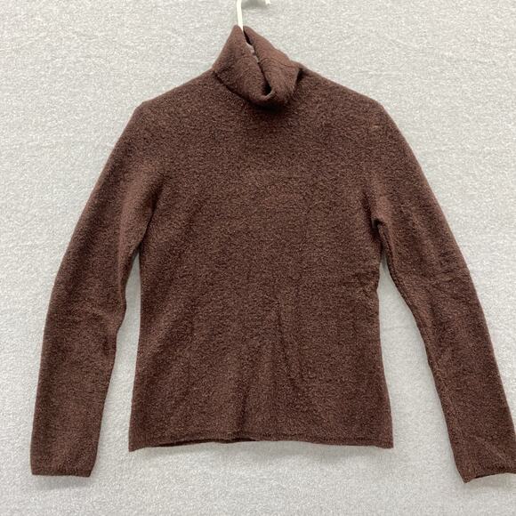 Eddie Bauer Sweater Womens Medium Merino Wool Blend Turtleneck Soft Knit Japan - Picture 1 of 8